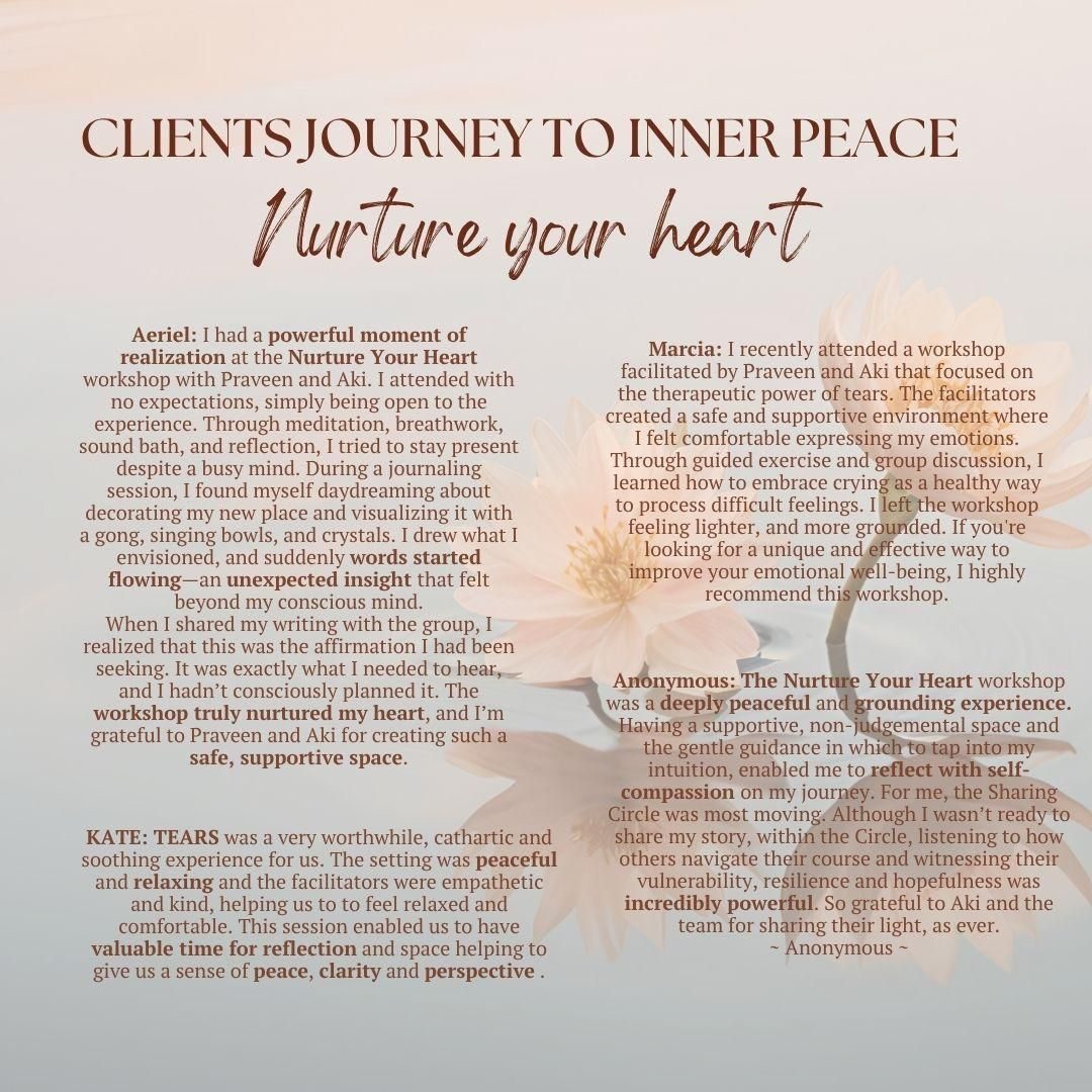 Journey to Inner Peace: Nurture Your Heart